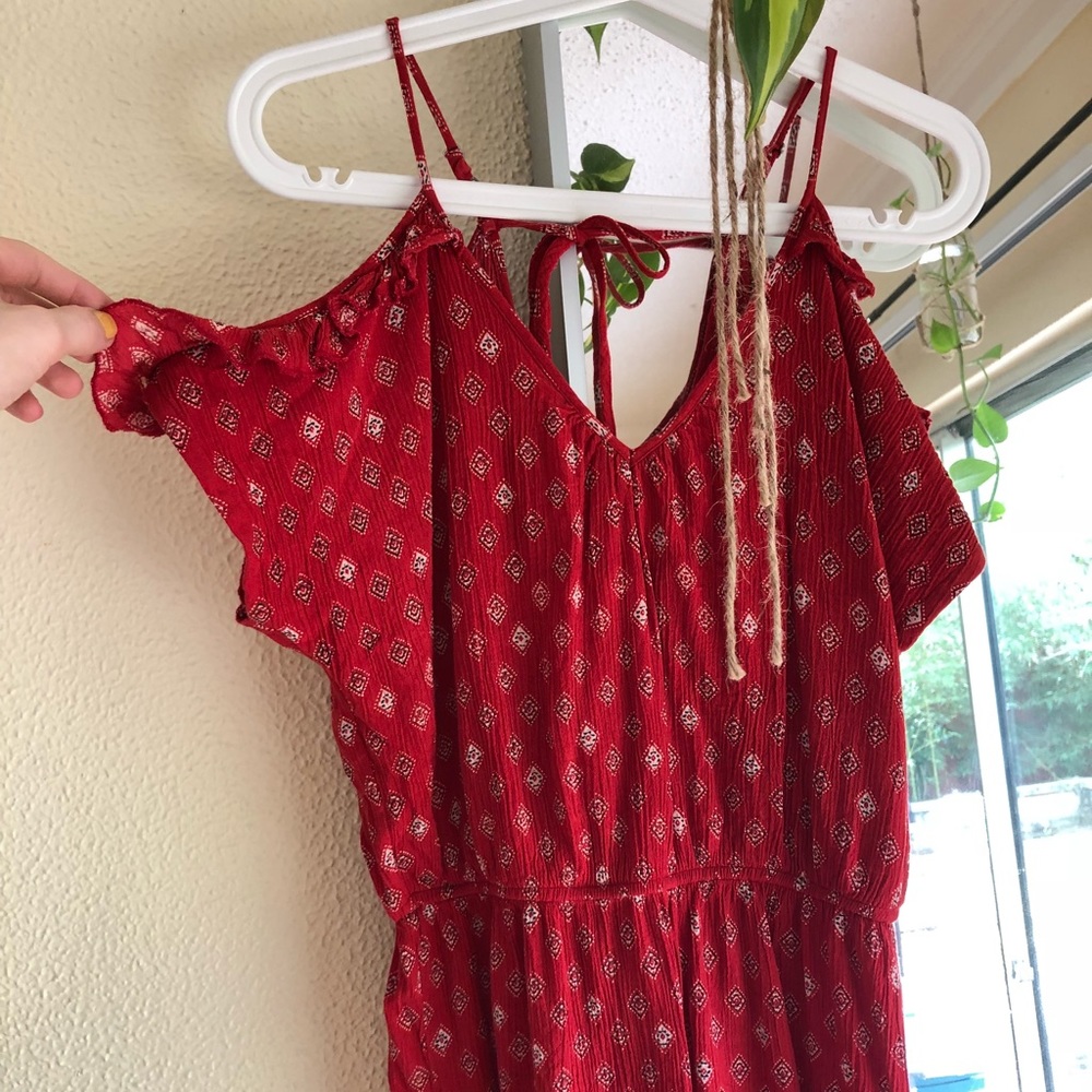 Band of gypsies open shoulder romper